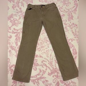 Ariat Rebar M4 Khaki Relaxed Straight-Leg Work Pants Men’s 32x34